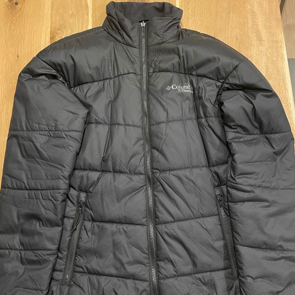 Columbia Mens’ ‘Titanium’ Puffer Jacket with Omni-Heat (Large)
